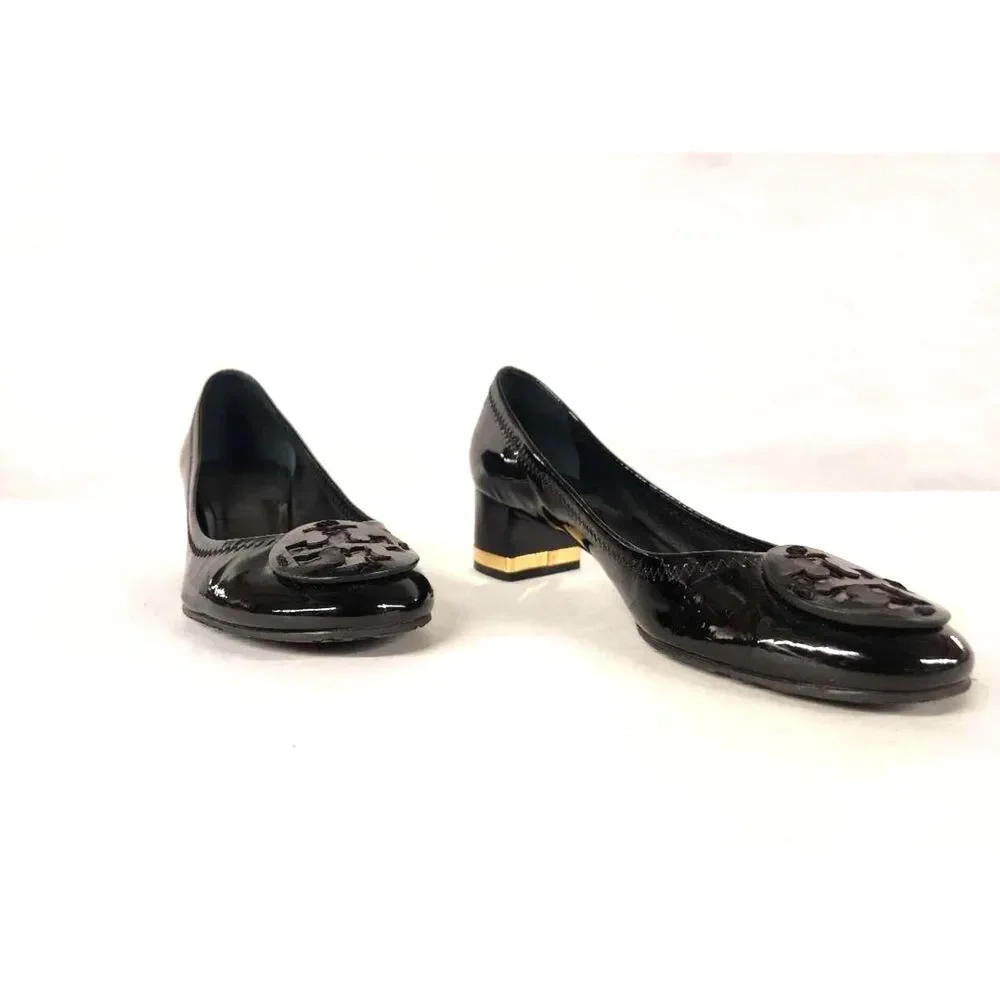 Tory Burch Women's Black Heels Size Measured: 9.5 in
